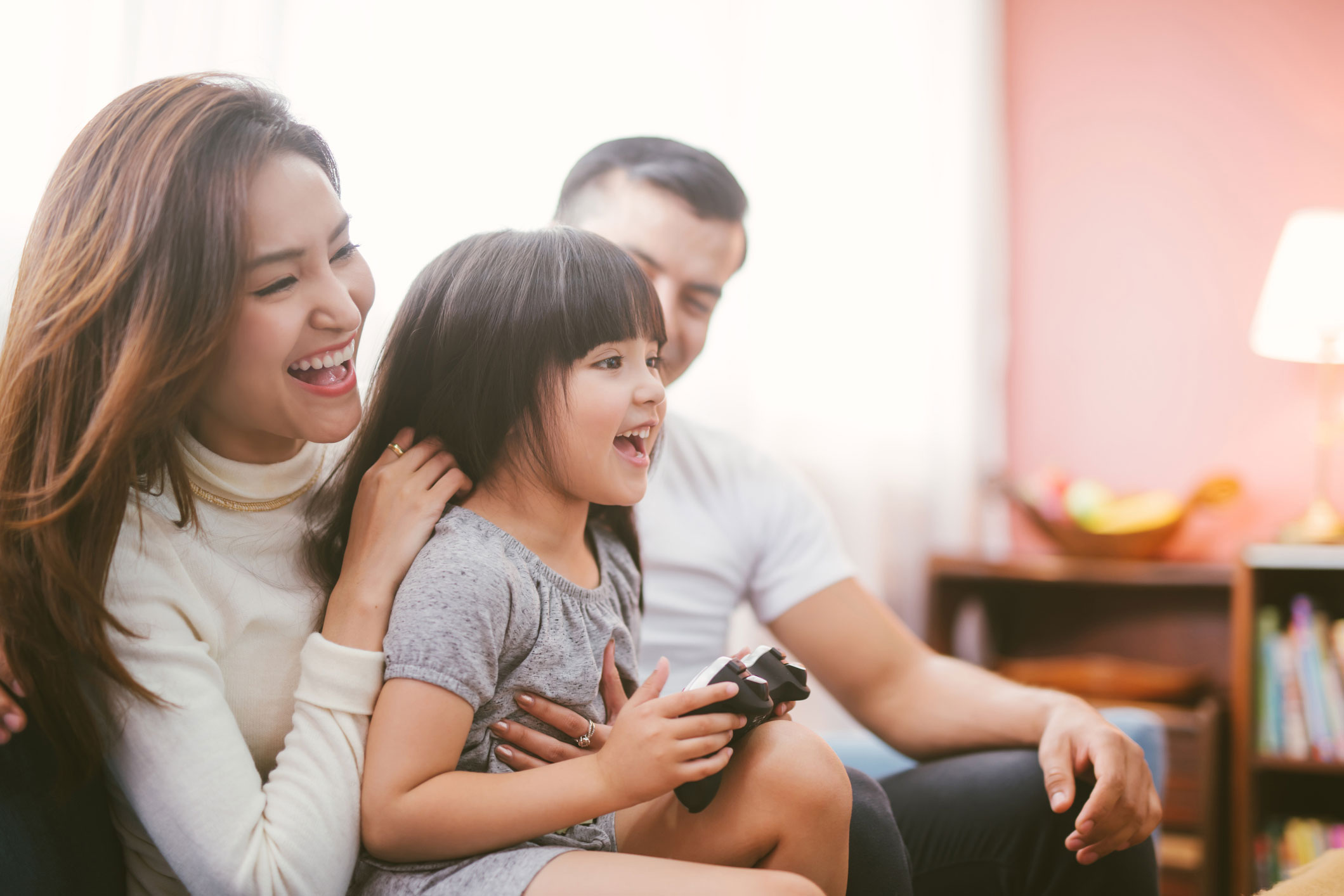 Young parents with daughter