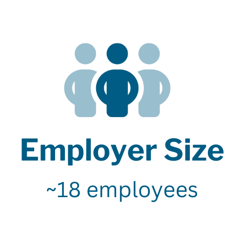 Employer size: 18 employees