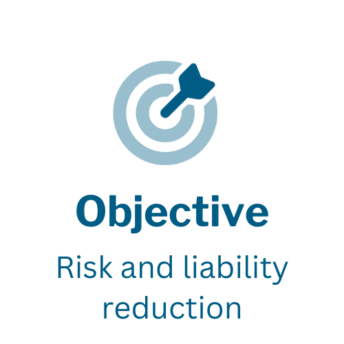 Objective: risk and liability reduction