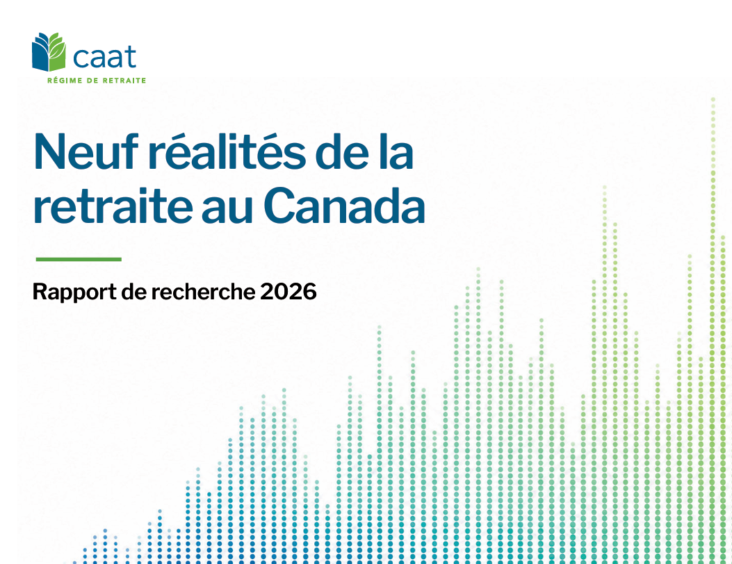 Couverture du rapport Neuf réalités de la retraite au Canada.
