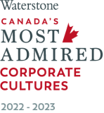 Logo Waterstone des cultures d’entreprise les plus admirées au Canada pour l’année 2022-2023.