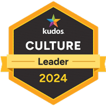 kudos award badge for Culture Leader 2024.