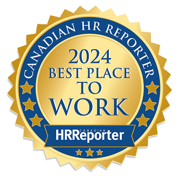 Canadian HR Reporter award badge for 2024 Best Place to Work.